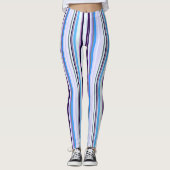 Farbige Streifen Leggings (Vorderseite)