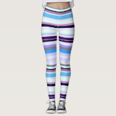Farbige Streifen Leggings (Vorderseite)