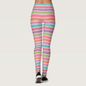 Farbige Streifen Leggings (Rückseite)