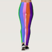 Farbige Streifen Leggings (Rückseite)