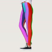 Farbige Streifen Leggings (Links)
