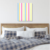 Farbige Streifen Leinwanddruck (Insitu (Schlafzimmer))