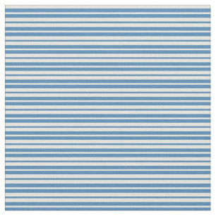 Farbige Streifen/Linienmuster in Beige und Blau Stoff