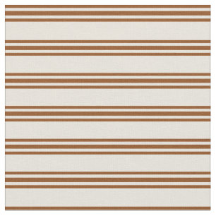 Farbige Streifen/Linienmuster in Beige und Braun Stoff