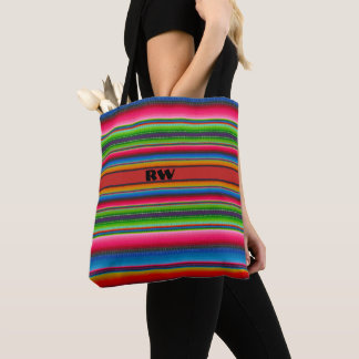 Farbige Streifen mit (oder ohne) Ihren Anfangsbuch Tasche