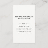 Farbige Streifen mit seriellem Schriftart Visitenkarte (Rückseite)