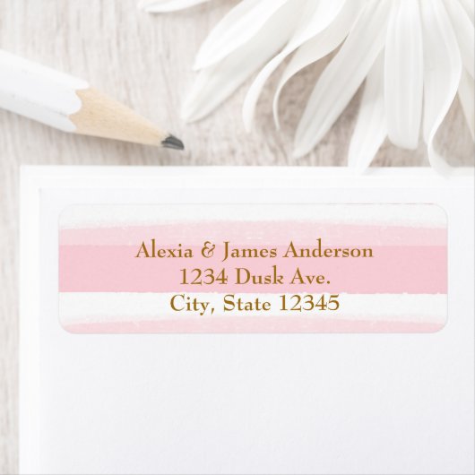 Farbige Streifen mit weißer und rosa Farbe - Adres (Insitu)