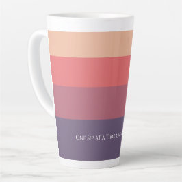Farbige Streifen - Motivierend Tasse