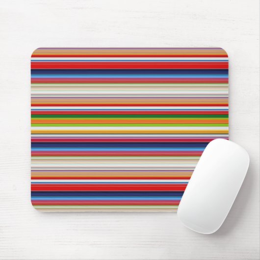 Farbige Streifen Mousepad (Mit Mouse)