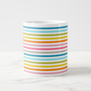 Farbige Streifen Muster-53861 Jumbo-Tasse