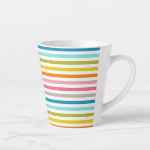 Farbige Streifen Muster-53861 Milchtasse