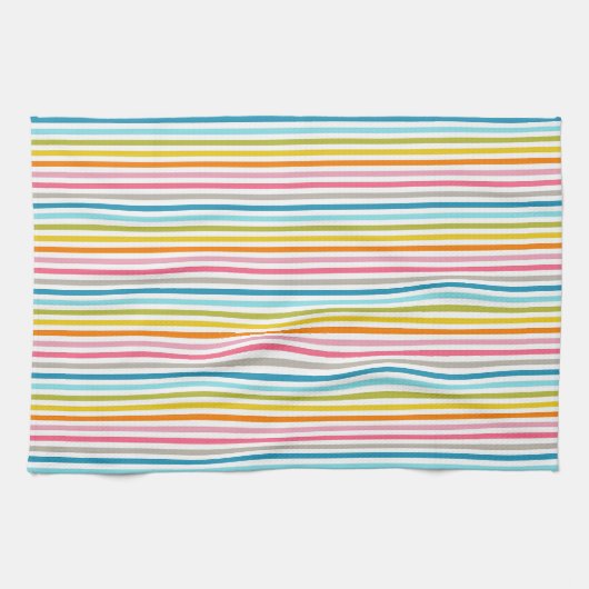 Farbige Streifen Muster-93861 Geschirrtuch (Horizontal)