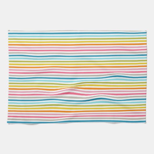 Farbige Streifen Muster-93861 Geschirrtuch (Horizontal)