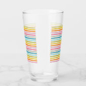 Farbige Streifen Muster-93861 Glas (Rechts)