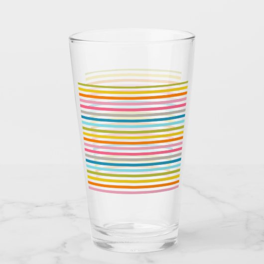Farbige Streifen Muster-93861 Glas (Vorderseite)