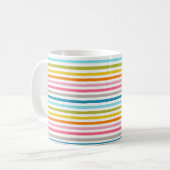 Farbige Streifen Muster-93861 Kaffeetasse (Vorderseite Links)