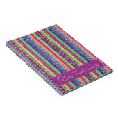 Farbige Streifen Notizblock (Rechte Seite)