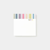 Farbige Streifen Post-it Klebezettel (Vorderseite)