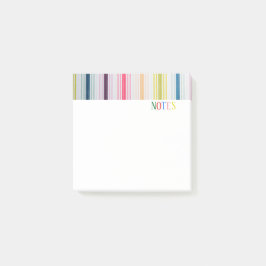 Farbige Streifen Post-it Klebezettel
