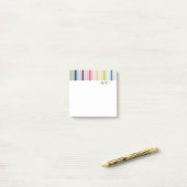 Farbige Streifen Post-it Klebezettel (Auf Schreibtisch)