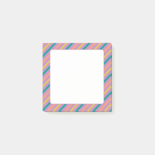 Farbige Streifen Post-it Klebezettel