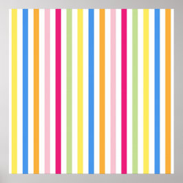 Farbige Streifen Poster