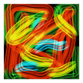 Farbige Streifen Poster