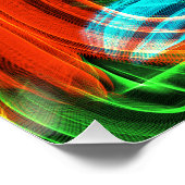 Farbige Streifen Poster (Ecke)