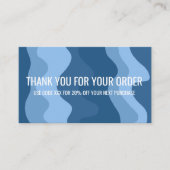 Farbige Streifen QR Code Social Media DANKE Visitenkarte (Vorderseite)