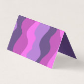 Farbige Streifen QR Code Social Media DANKE Visitenkarten (Rückseite)