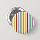 Farbige Streifen, Regenbogenstreifen, Streifenmust Button (Vorne & Hinten)