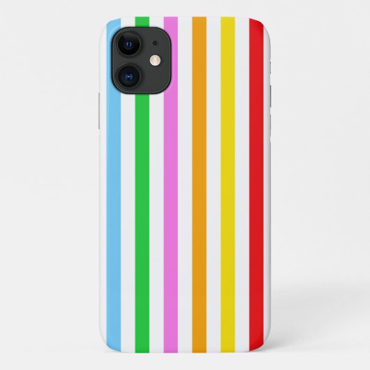 Farbige Streifen, Regenbogenstreifen, Streifenmust Case-Mate iPhone Hülle (Rückseite)