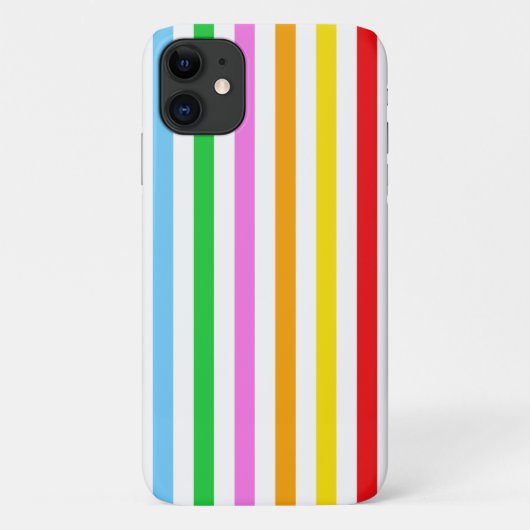 Farbige Streifen, Regenbogenstreifen, Streifenmust Case-Mate iPhone Hülle (Rückseite)