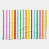 Farbige Streifen, Regenbogenstreifen, Streifenmust Geschirrtuch (Horizontal)