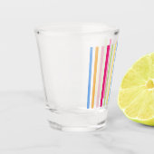 Farbige Streifen Schnapsglas (Links)