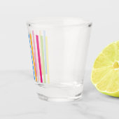 Farbige Streifen Schnapsglas (Rechts)