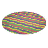 Farbige Streifen Schneidebrett (Ecke)