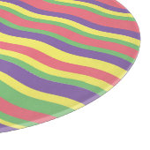 Farbige Streifen Schneidebrett (Ecke)
