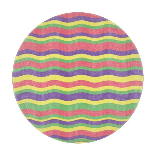 Farbige Streifen Schneidebrett (Vorderseite)