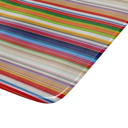 Farbige Streifen Schneidebrett (Ecke)