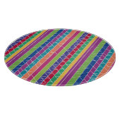 Farbige Streifen Schneidebrett (Ecke)