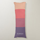 Farbige Streifen - Seitenschläferkissen (Vorderseite Vertikal)