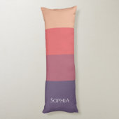 Farbige Streifen - Seitenschläferkissen (Rückseite (Vertikal))
