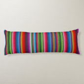 Farbige Streifen Seitenschläferkissen (Rückseite)