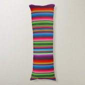 Farbige Streifen Seitenschläferkissen (Vorderseite Vertikal)