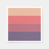 Farbige Streifen - Serviette (Vorderseite)