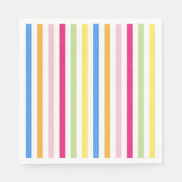 Farbige Streifen Serviette