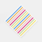 Farbige Streifen Serviette (Ecke)