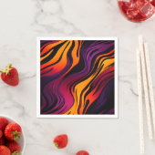 Farbige Streifen Serviette (Beispiel)