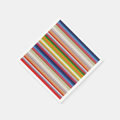 Farbige Streifen Serviette (Ecke)